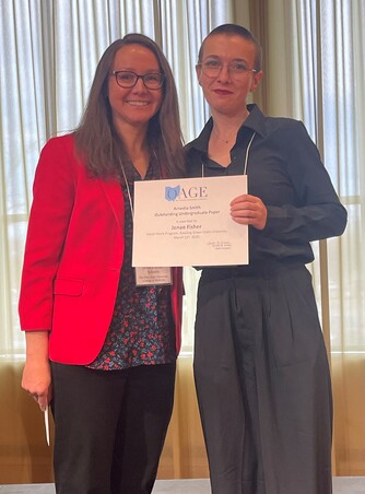 Jenae Fisher - Best Undergraduate Paper